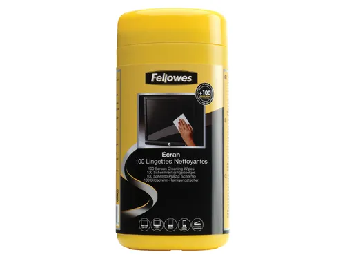 Reinigingsdoekjes Fellowes beeldscherm dispenser 100 stuks