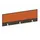 baliepaneel bureau aanbouw achter NV bruin hickory oranje 1400mm