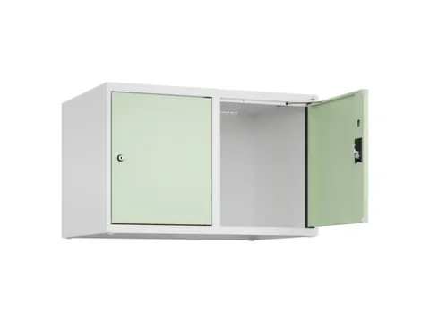 opzetkast,v. locker,2vak.,vak B 400mm,HxBxD 500x800x500mm,cilinderslot