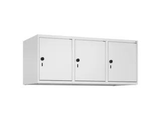 opzetkast,v. locker,3vak.,vak B 400mm,HxBxD 500x1200x500mm,vleugeldeur - 1