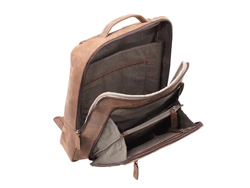 rugzak Pride and Soul Jester bruin leder 12 inch
