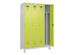 locker voor scheiding van kleding,HxBxD 1950x1200x500mm,4vak