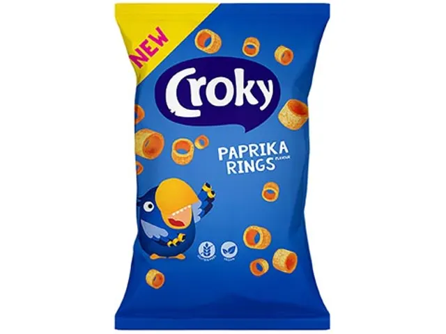 Croky rings paprika chips, zakje van 75 gram