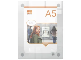 Infobord Nobo Premium Plus A5 acryl wand - 2