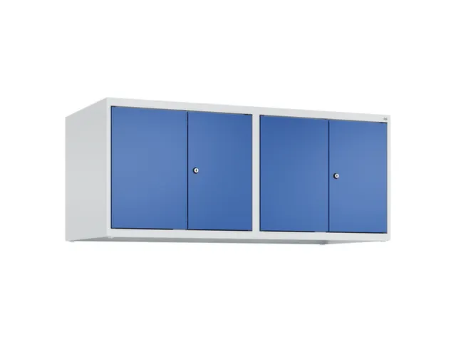 opzetkast,v. locker,4vak.,vak B 300mm,HxBxD 500x1200x500mm,vleugeldeur