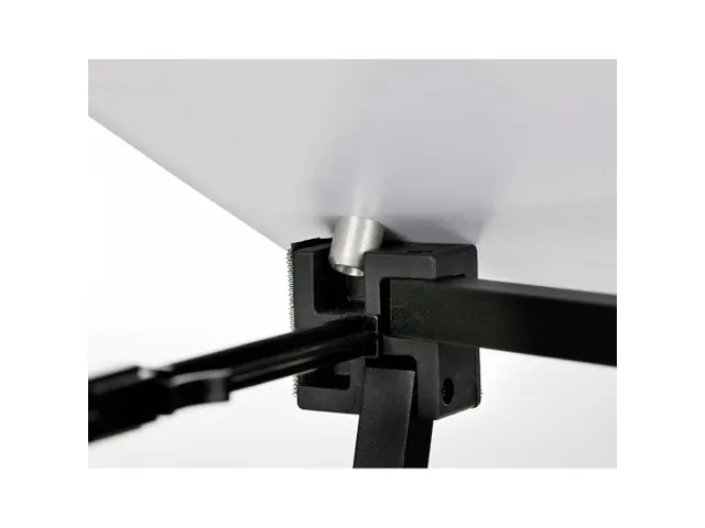 Balie Counter Fabric met Houten tafelblad 100x32cm