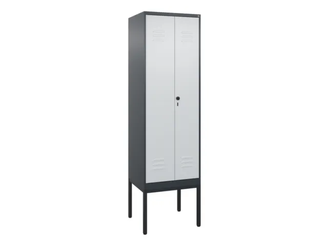 PBM-locker,HxBxD 2120x600x500mm,2vak,vak B 300mm,draaigrendel