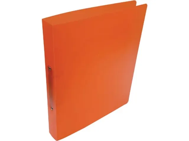 Ringmap voor ft A4, uit PP 2 ringen van 25mm transparant Oranje