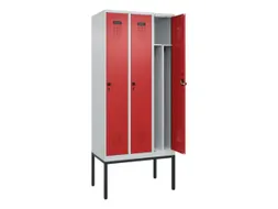 locker voor scheiding van kleding,HxBxD 2120x900x500mm,3vak
