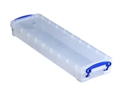 Opbergbox Really Useful 0.8 liter 355x100x40mm transparant wit