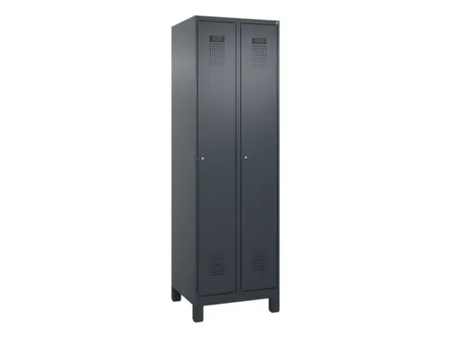 locker,HxBxD 1950x600x500mm,2vak,vak B 300mm,cil.-slot,voeten