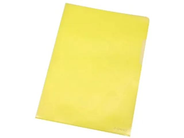 L-map geel A4 120 Micron Pak 100 stuks