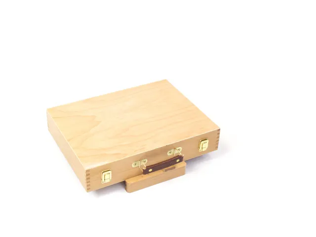 Boîte chevalet bois de hêtre Kangaro avec poignée. 40x30x7.5cm. Pou