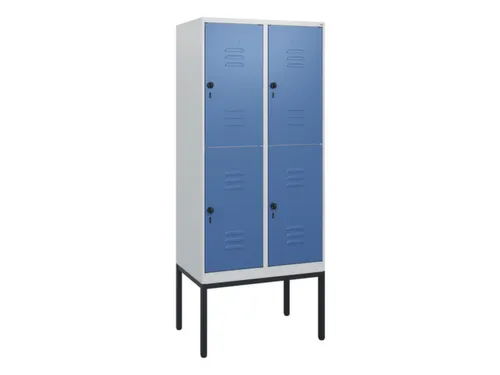 dubbeldekse locker,HxBxD 1950x800x500mm,2x2vak.,vak B 400mm