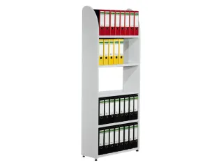 Basisveld 1900x800x325mm 5legborden 1zijpaneel Lichtgrijs - 2