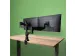 Dubbele Monitorarm R-Go-Tools Caparo 4 gasveer 2 beeldschermen Zwart