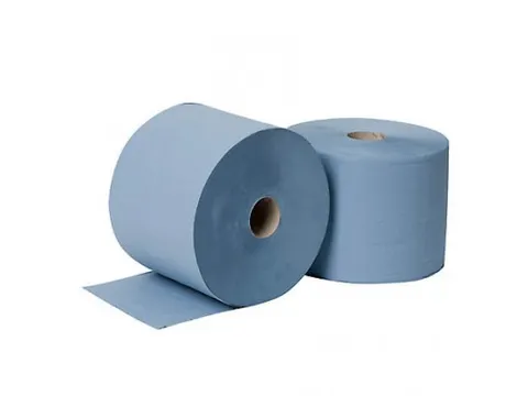 Poetspapier Rol 3-laags Tricel Blauw Recycled