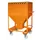 Stortgoedbak 780x1680mmx1115mm 600l Wielen Vorksloffen Ral2000