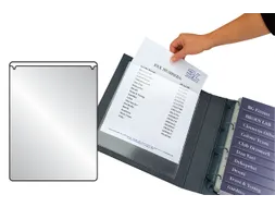 Insteektas Tarifold U-map A6 115x158mm zelfklevend PP transparant
