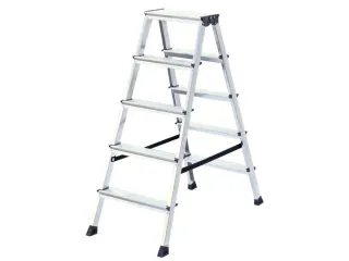 Lichte Universele Trapladder Tweezijdig 1.18m H 0 86m 2x5treden - 2
