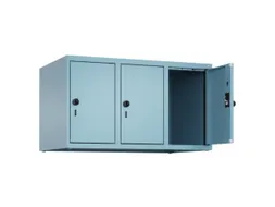 opzetkast,v. locker,3vak.,vak B 300mm,HxBxD 500x900x500mm,draaigrendel