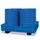 Opvangbak Staal Bxdxh 1325X1320X250Mm Voor 4X200L Vaten Blauw