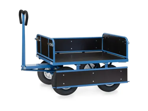 Handtrekwagen 6454P 750kg 1140x740mm hout polyurethaan wielen
