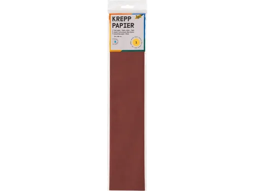 Crêpepapier Folia 50x250cm 10vel 161 kastanjebruin