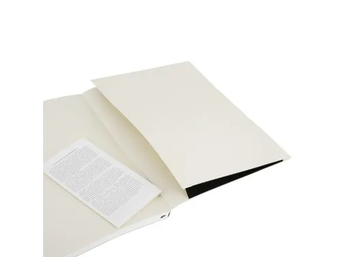 Notitieboek Moleskine XL 190x250mm blanco soft cover zwart