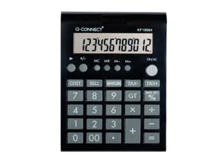 Q-CONNECT bureaurekenmachine KF19064 12 cijfers Zwart - 1