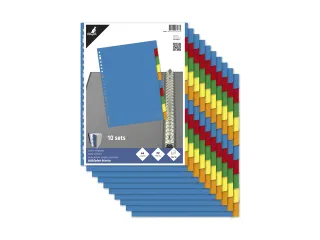 Tabblad Kangaro A4 blanco PP 120micron 10-delig 23-gaats krimp a 10 se - 4