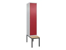 locker met bank,HxBxD 2120x400x815mm,1vak,vak B 400mm,cil.-slot