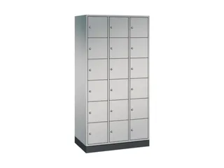 lockerkast,HxBxD 1950x920x500mm,3x6vakken,cil.-slot,sokkel - 2