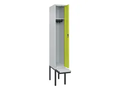locker met bank,HxBxD 2120x300x815mm,1vak,vak B 300mm,cilinderslot