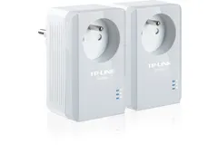 Powerline adapter met geïntegreerd stopcontact startset, 500Mbps, Fas