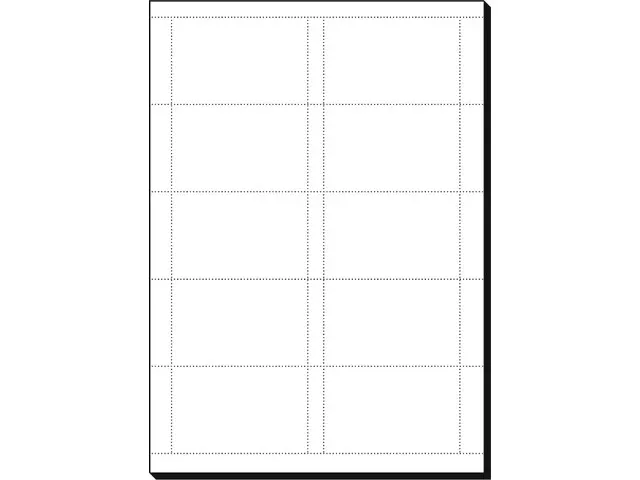 Visitekaartjes Sigel 185grs pak a 150 stuks wit
