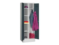 kleding-/wasgoedkast,HxBxD 1850x600x500mm,RAL7035,front RAL7016