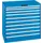 ladekast HxBxD 1000x1023x725mm 10laden key lock lak RAL5012
