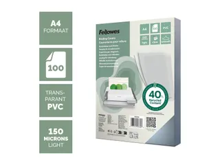 Voorblad Fellowes A4 Pvc 150 Micron Transparant - 4