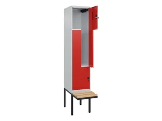 Z-garderobekast,HxBxD 2120x400x815mm,2vak,vak B 400mm,draaigrendel - 2