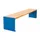 zitbank,B 1800mm,3latten,hout-zitting licht eikenhout,zitting H 450mm
