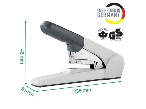 Blokhechter Leitz 5552 Heavy Duty Flat Clinch 60vel zilvergrijs