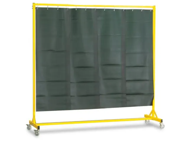 Lasscherm Verrijdbaar Pvc Strokengordijn Hxbxd 2000X2000X600Mm