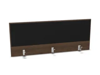 opzetpaneel bureau aanbouw achter NV bruin hickory BN8033-zwart 1400mm - 1