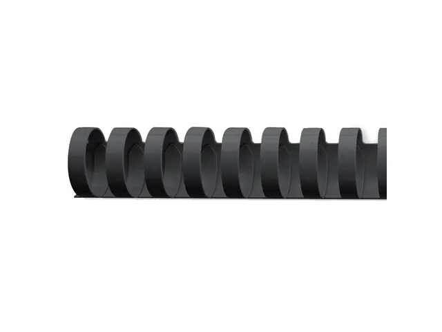 Bindrug GBC 19mm 21-rings A4 zwart 100stuks
