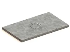 legbord,v. magazijnstelling,BxD 1000x600mm,vakl. 150kg,verzinkt