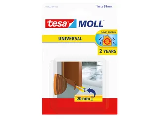 Tochtstrip Tesa Moll 05422 dorpelstrip 38mmx1m bruin - 1