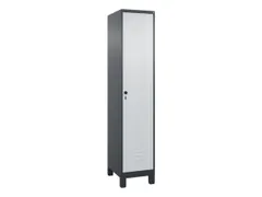 locker,HxBxD 1950x400x500mm,1vak,vak B 400mm,draaigrendel,voeten