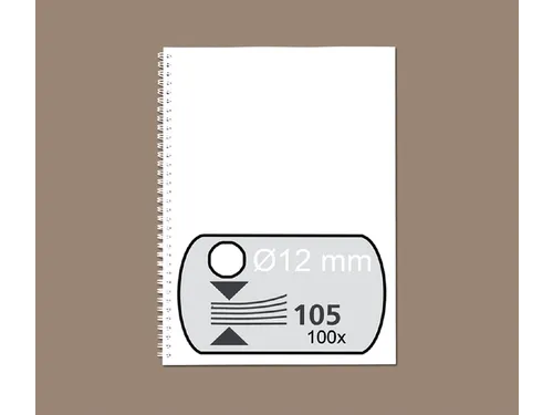 Draadrug Fellowes 12mm 34-rings A4 wit 100stuks
