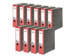 Ordner hfb recycled A4 8cm rood - 4